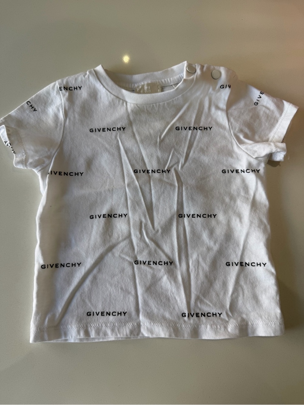 Givenchy Baby Logo Print T-Shirt White 12M
